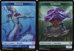 Merfolk (005) // Saproling (018) Double-Sided Token - Foil