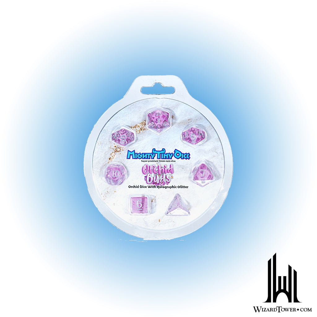 Dice Set - Orchid Buds Tiny 7ct