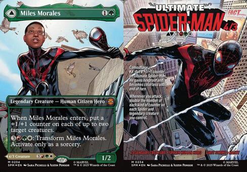 Miles Morales // Ultimate Spider-Man (0234) (Borderless) - Foil