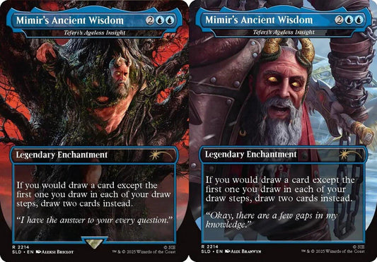 Mimir's Ancient Wisdom [Teferi's Ageless Insight // Teferi's Ageless Insight] (2214) (Borderless) (SLD)