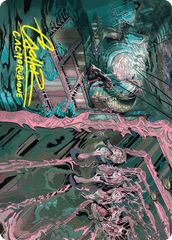 Mirror Room // Fractured Realm (36/54) Art Card (ADSK) - Gold-Stamped Signature