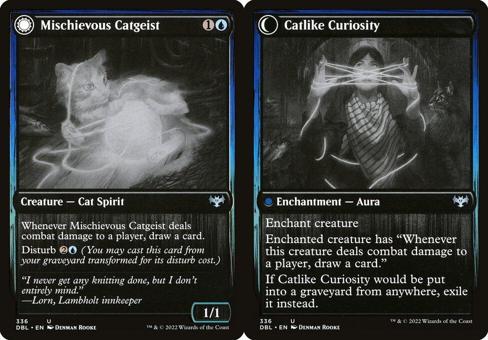 Mischievous Catgeist // Catlike Curiosity - Foil