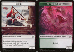 Monk (0001) // Phyrexian Hydra (0011) Double-Sided Token - Foil