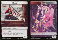Monk (0001) // Spirit Token (0013) Double-Sided Token - Foil
