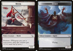 Monk (0001) // Spirit Token (0014) Double-Sided Token - Foil
