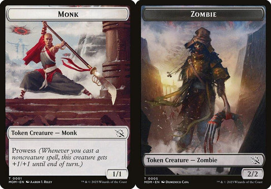 Monk (0001) // Zombie (0005) Double-Sided Token - Foil