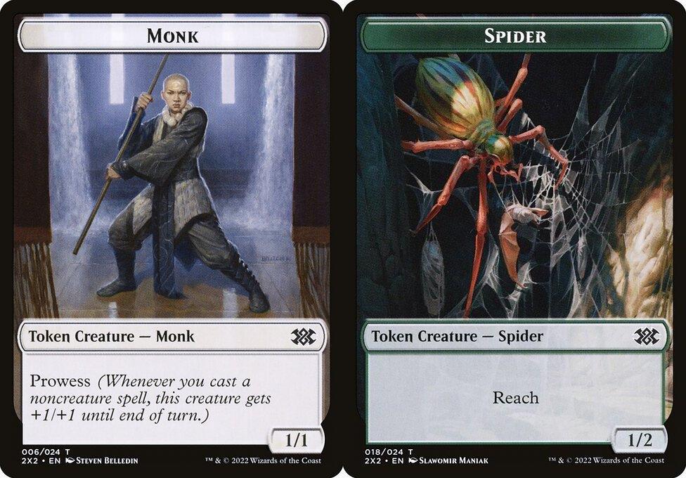 Monk (006) // Spider (018) Double-Sided Token