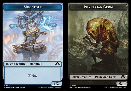 Moonfolk (0012) // Phyrexian Germ (0016) Double-Sided Token - Foil