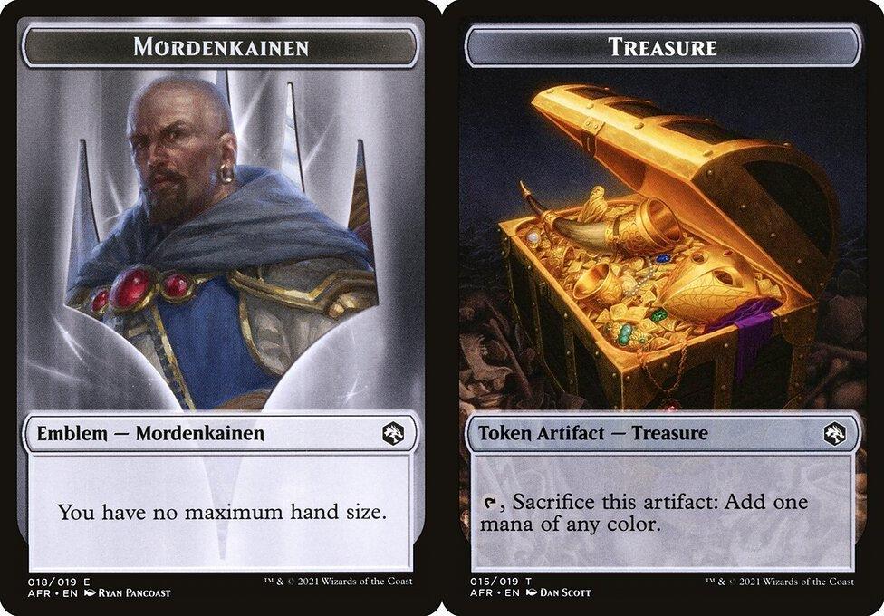 Mordenkainen Emblem (018) // Treasure (015) Double-Sided Token - Foil
