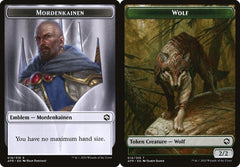 Mordenkainen Emblem (018) // Wolf (014) Double-Sided Token - Foil