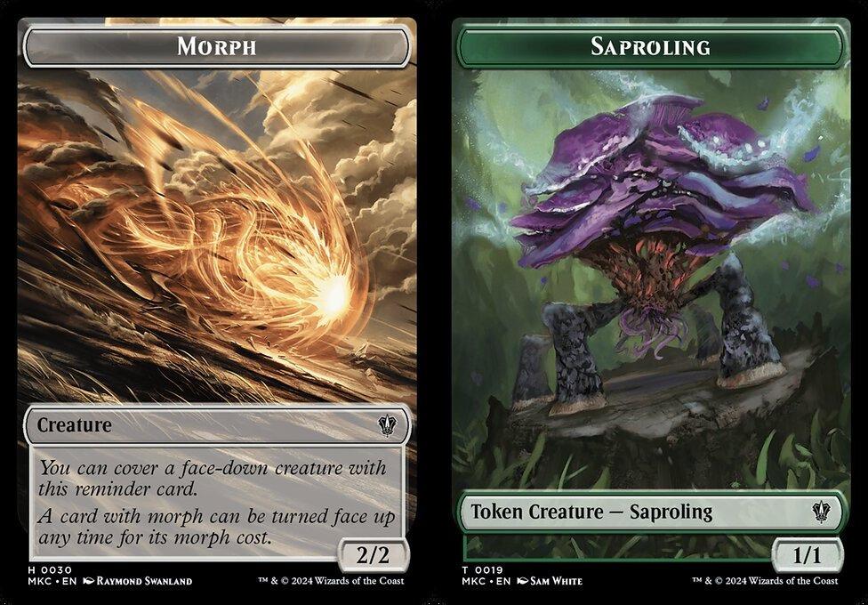 Morph (0030) // Saproling (0019) Double-Sided Token