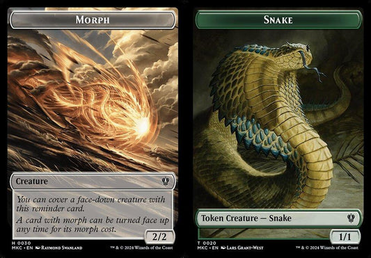Morph (0030) // Snake (0020) Double-Sided Token