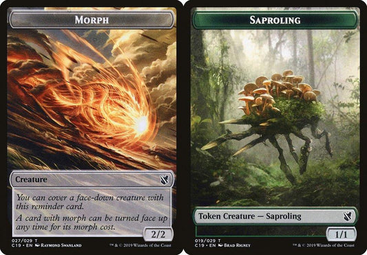 Morph (027) // Saproling (019) Double-Sided Token