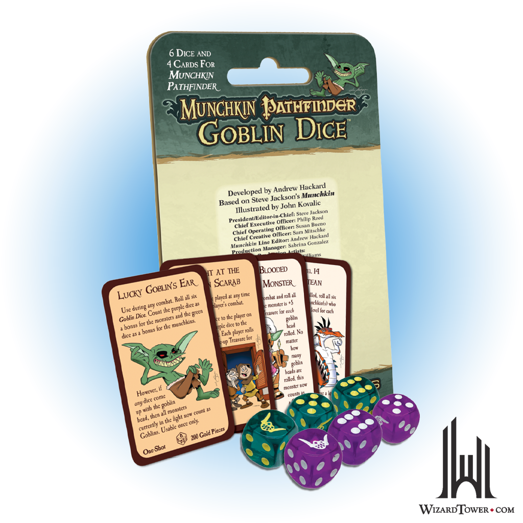 Dice Set - Munchkin Pathfinder Goblin d6 6ct