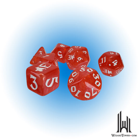 Dice Set - Munchkin Red / White 7ct