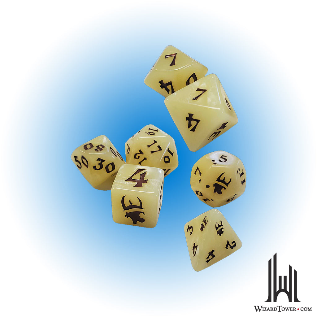 Dice Set - Munchkin Tan / Brown 7ct