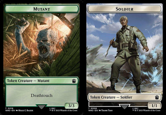 Mutant (0018) // Soldier (0008) Double-Sided Token