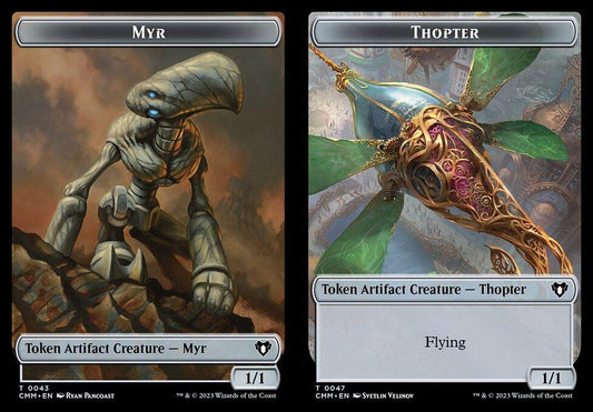 Myr (0043) // Thopter (0047) Double-Sided Token - Foil