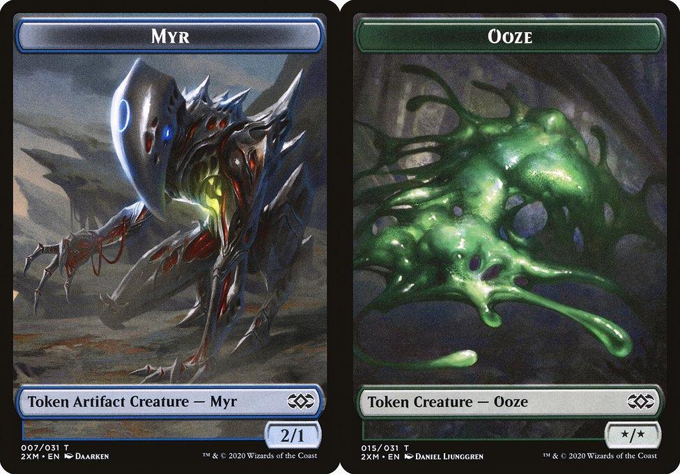 Myr (007) // Ooze (015) Double-Sided Token - Foil
