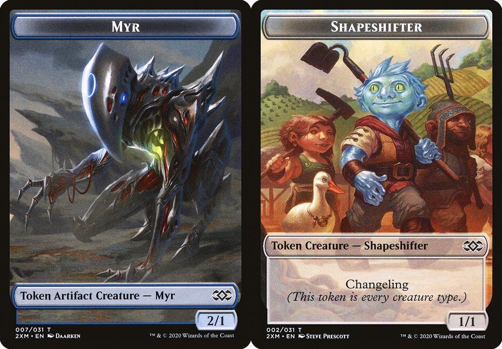 Myr (007) // Shapeshifter (002) Double-Sided Token - Foil