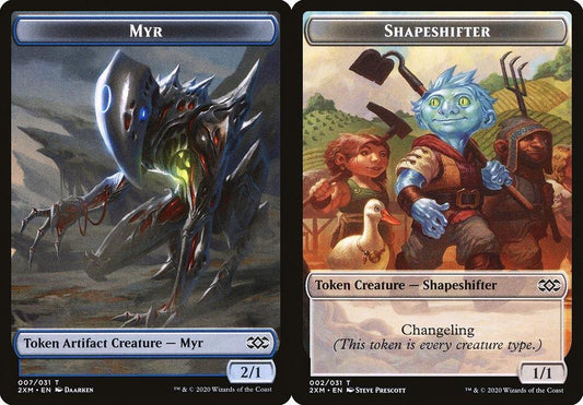 Myr (007) // Shapeshifter (002) Double-Sided Token - Foil