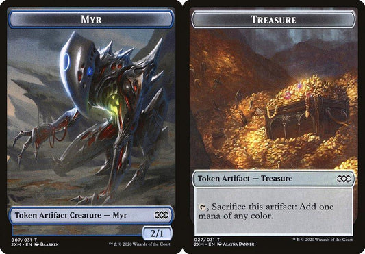 Myr (007) // Treasure (027) Double-Sided Token - Foil