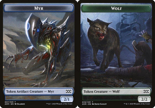 Myr (007) // Wolf (019) Double-Sided Token - Foil