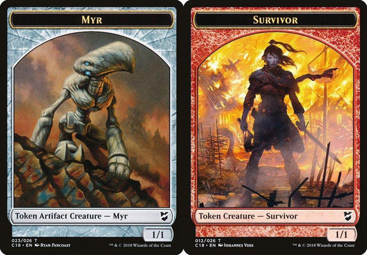 Myr (023) // Survivor (012) Double-Sided Token