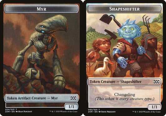 Myr (024) // Shapeshifter (002) Double-Sided Token - Foil