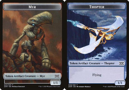 Myr (024) // Thopter (008) Double-Sided Token - Foil