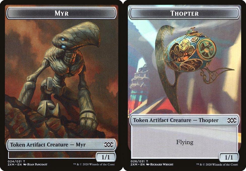 Myr (024) // Thopter (026) Double-Sided Token - Foil