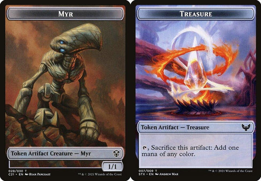 Myr (028) // Treasure (007) Double-Sided Token