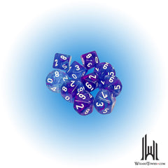 Dice Set - Nebula Aura / White Luminary d10 10ct