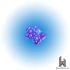 Dice Set - Nebula Aura / White Luminary 7ct