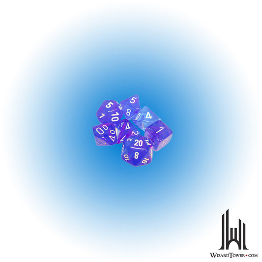 Dice Set - Nebula Aura / White Luminary 7ct