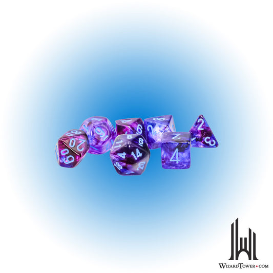 Dice Set - Nebula Nocturnal / Blue Luminary Mega 7ct