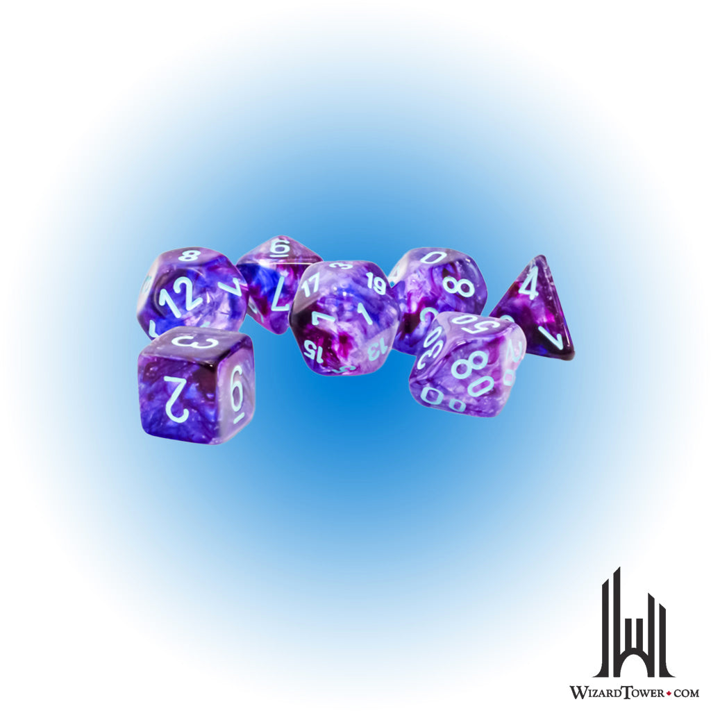 Dice Set - Nebula Nocturnal / Turquoise Mega 7ct