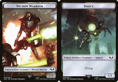 Necron Warrior (014) // Insect (022) Double-Sided Token - Surge Foil