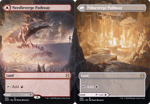 Needleverge Pathway // Pillarverge Pathway (288) (Borderless) - Foil