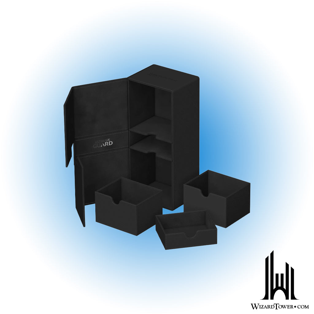 Deck Box - Flip'n'Tray Twin - Monocolor Black 266+