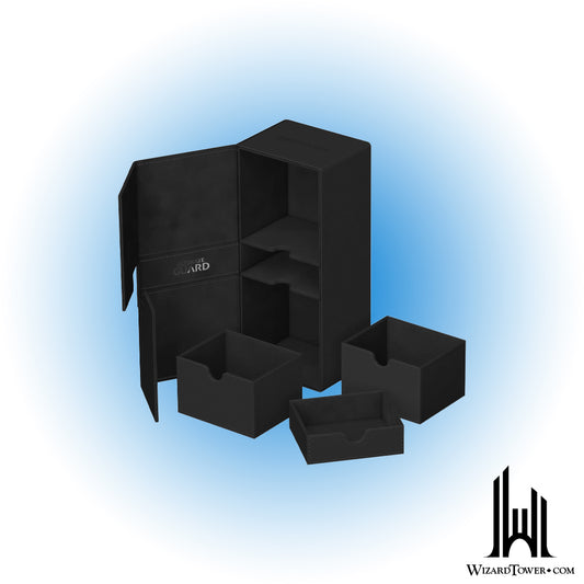 Deck Box - Flip'n'Tray Twin - Monocolor Black 266+