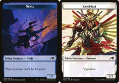 Ninja (004) // Samurai (003) Double-Sided Token - Foil