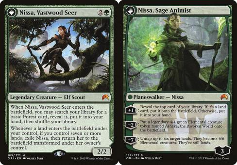 Nissa, Vastwood Seer // Nissa, Sage Animist - Foil