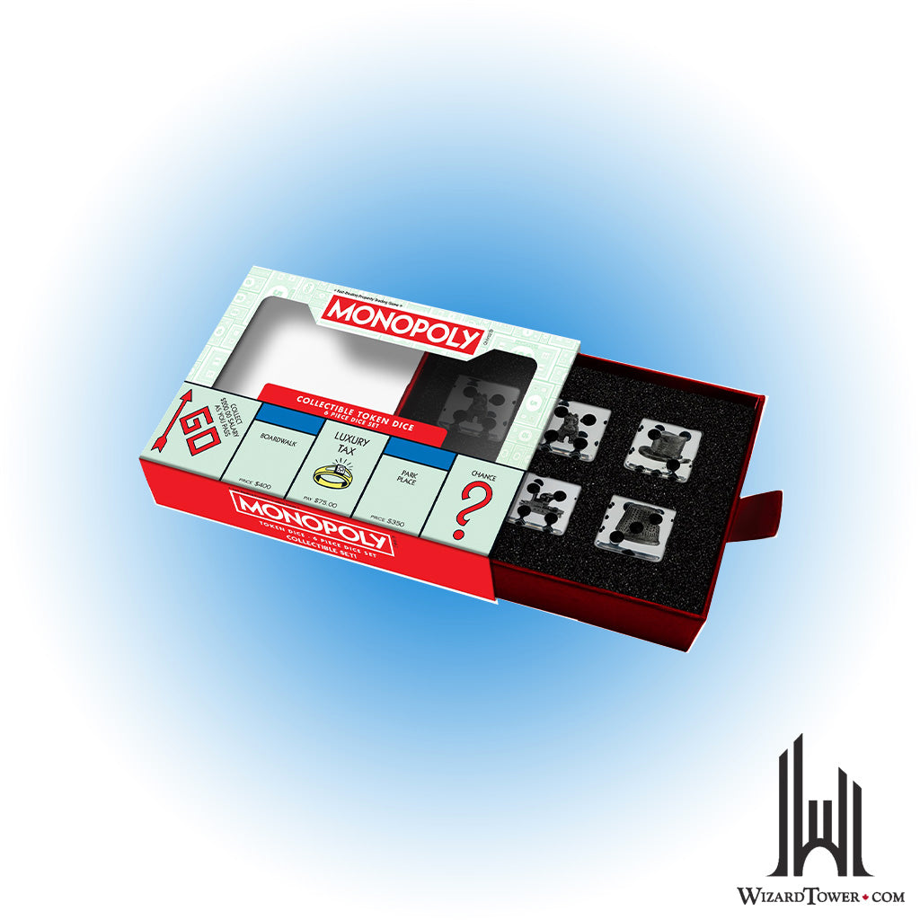 Dice Set - Monopoly Token Inclusions 22mm d6 6ct