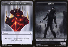 Ob Nixilis Reignited Emblem (029) // Zombie (010) Double-Sided Token