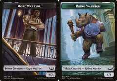 Ogre Warrior (006) // Rhino Warrior (011) Double-Sided Token - Foil