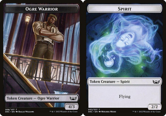 Ogre Warrior (006) // Spirit (003) Double-Sided Token - Foil