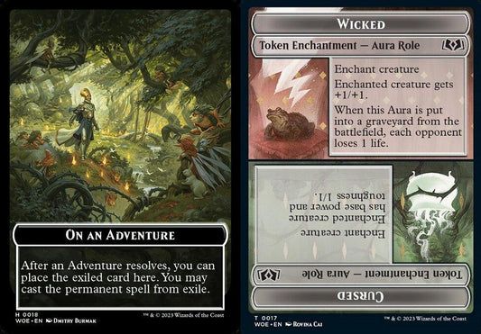 On an Adventure (0018) // Wicked Role // Cursed Role Token (0017) Double-Sided Token