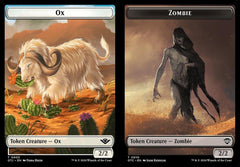 Ox (0003) // Zombie (0010) Double-Sided Token