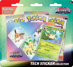 Pokemon Prismatic Evolutions Tech Sticker Collection